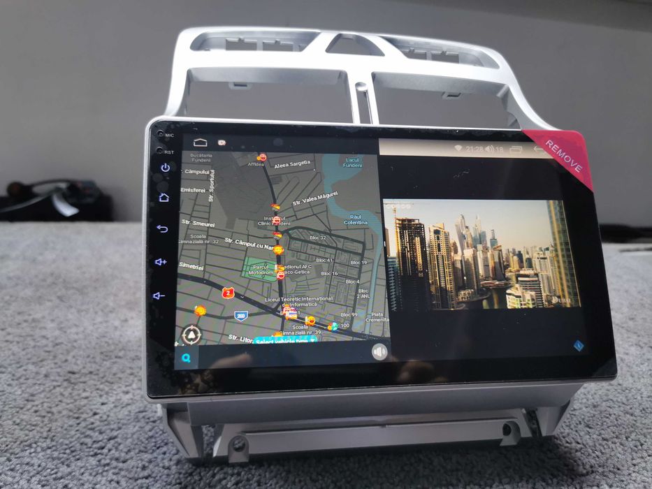 Navigatie Android Peugeot 307 QLED 4/64GB octacore port SIM