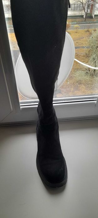 зимние сапоги из замши