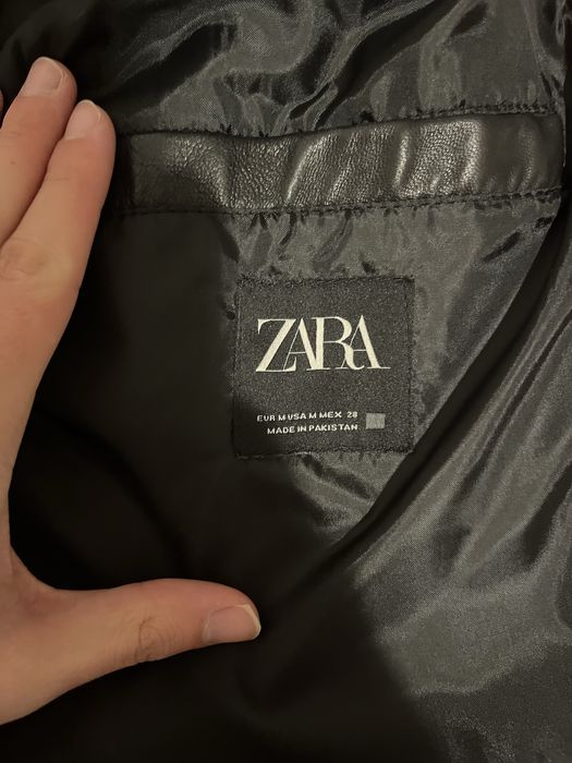 Като ново ZARA Естествена Кожа Яке М размер