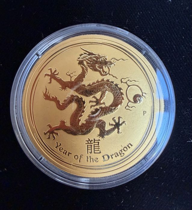 Златна монета 2012 Australia Lunar Dragon