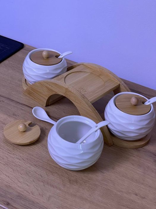 Стильный, современный набор для кухни(соль сахар чай)