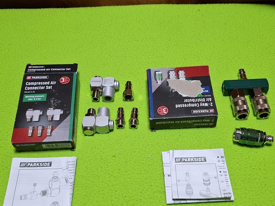 Set accesorii aer comprimat, Distribuitor si regulator de presiune