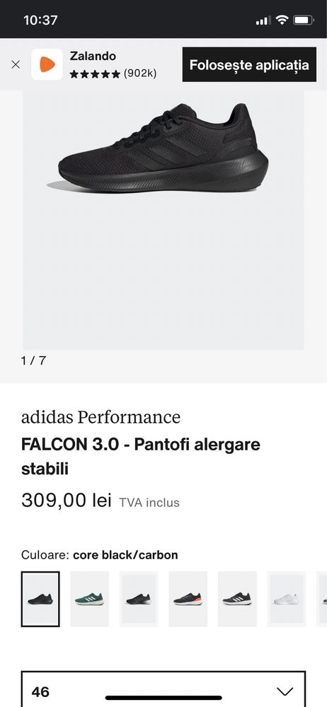 Pantofi sport Adidas, noi!!!