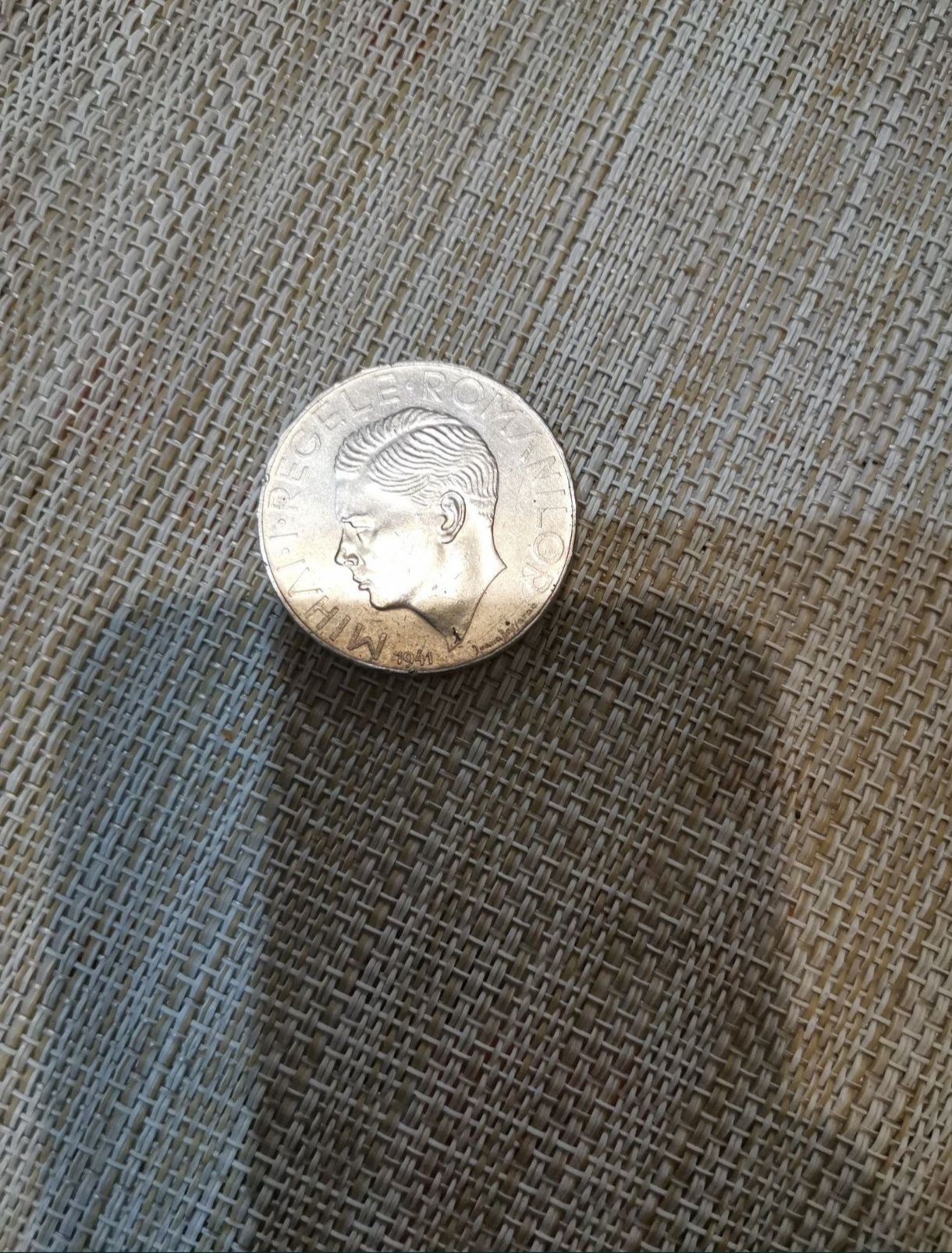 Monezi vechi-Moneda din argint de 500 de lei 1941 + republica socialis