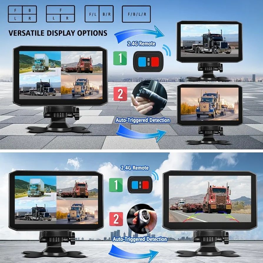 VSYSTO H7 4CH Камера за табло за камион 360 DVR Система за камери за в
