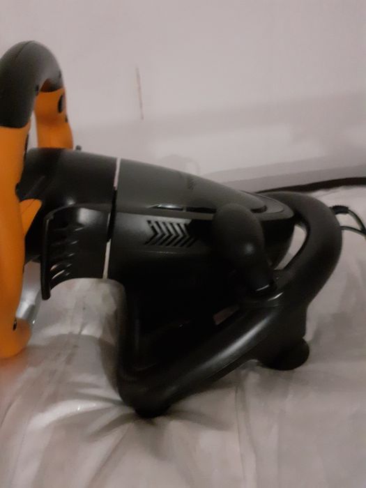 volan xbox cu pedale si suport de fier