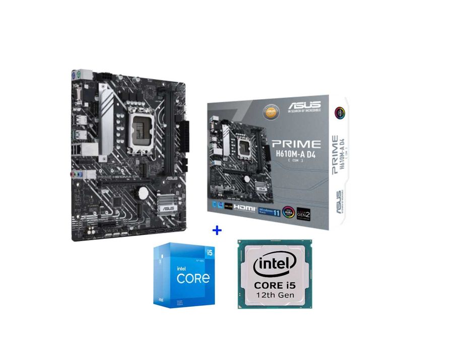 Kit placa de baza Asus + Procesor Intel® Core™ i5-12400F