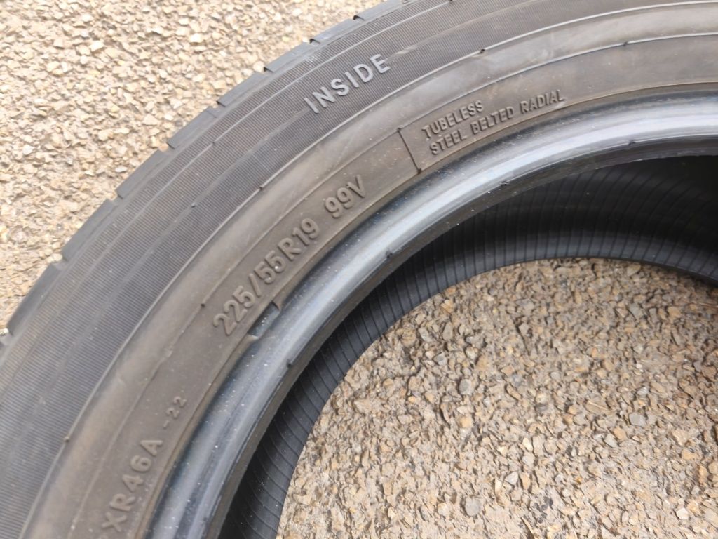 225/55/19" 4бр Toyo proxes R46A,dot18г19г,7мм