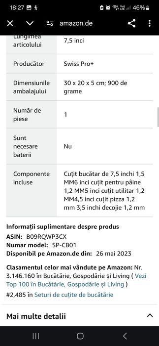 Set de cuțite Suisse pro+