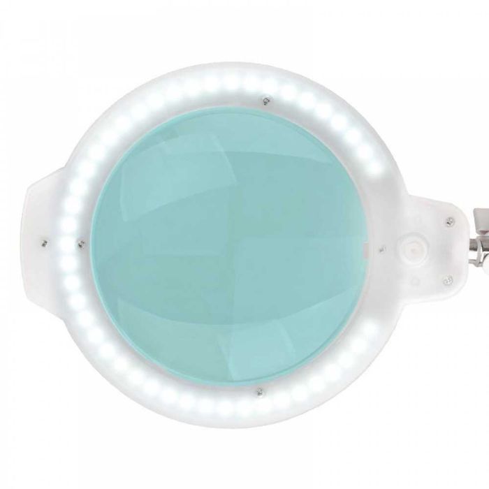 Лампа лупа Glow Moonlight 8012/5" LED - 5 диоптера бяла/черна