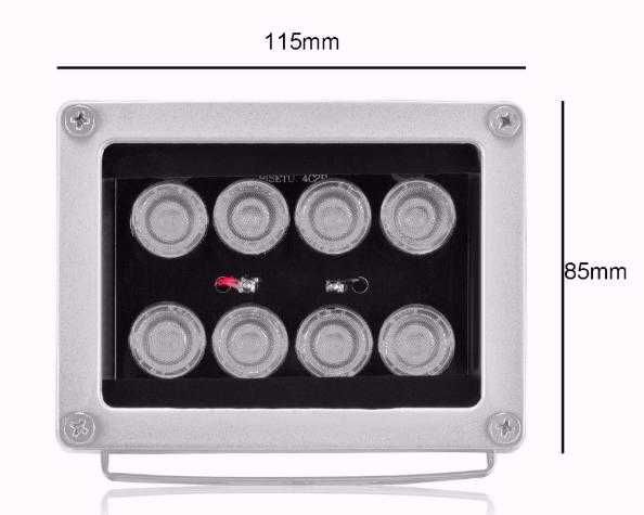 4x ARRAY LED Infrared Oсветител CCTV Илюминатор 50M Нощно Виждане
