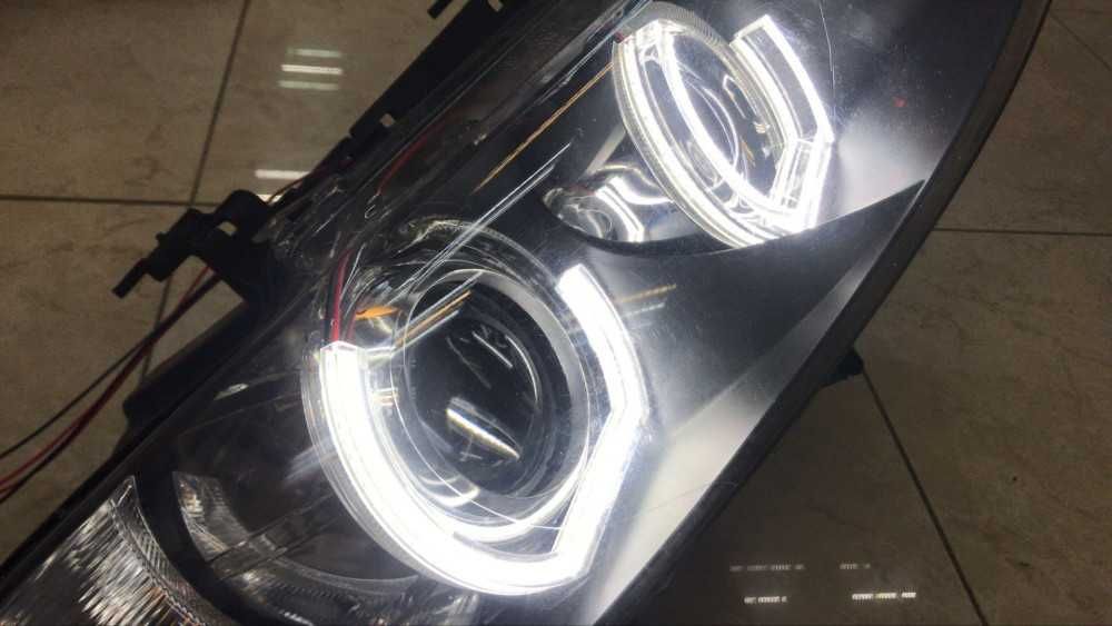 BMW F20/F21 Kit Lupe+Leduri H1 120W +Angel eyes Led DTM M4