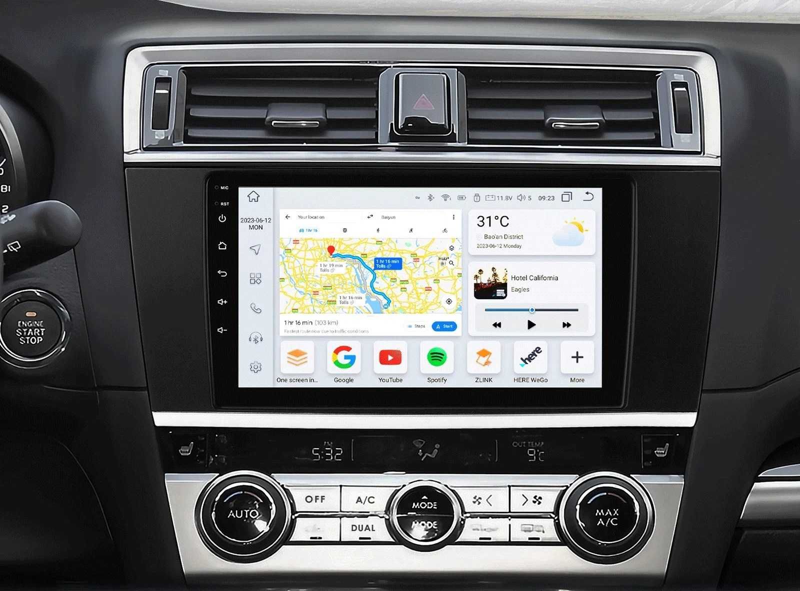 Subaru Legacy 2015-2018 Мултимедия Навигация Android