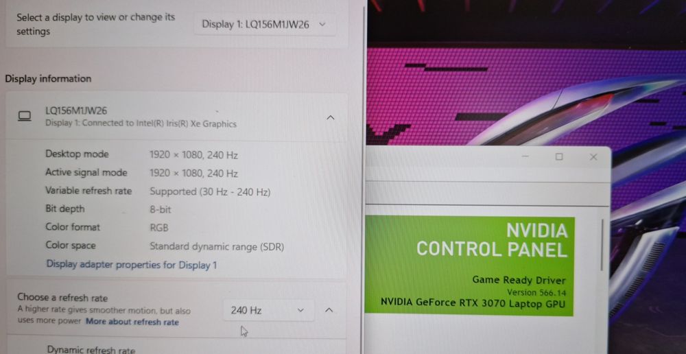 15.6' 240Hz Asus TUF Intel Core i7-11370/RTX 3070 8GB GDDR6/24GB/1TB