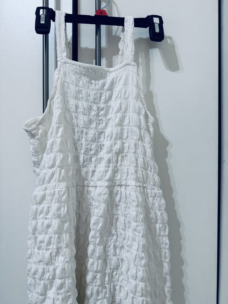 Лятна бяла рокличка на ZARA kids ръст 146-152