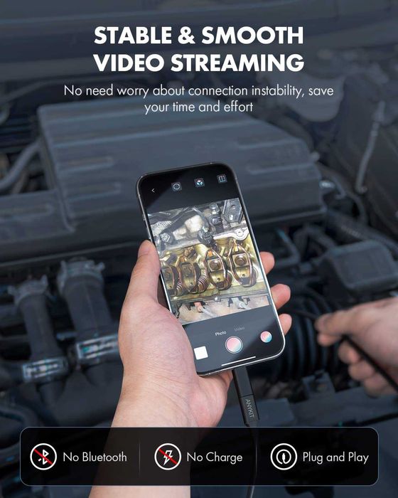 Camera Inspectie Endoscop HD Andr iOS Win rez apa, REDUS de la 150 RON