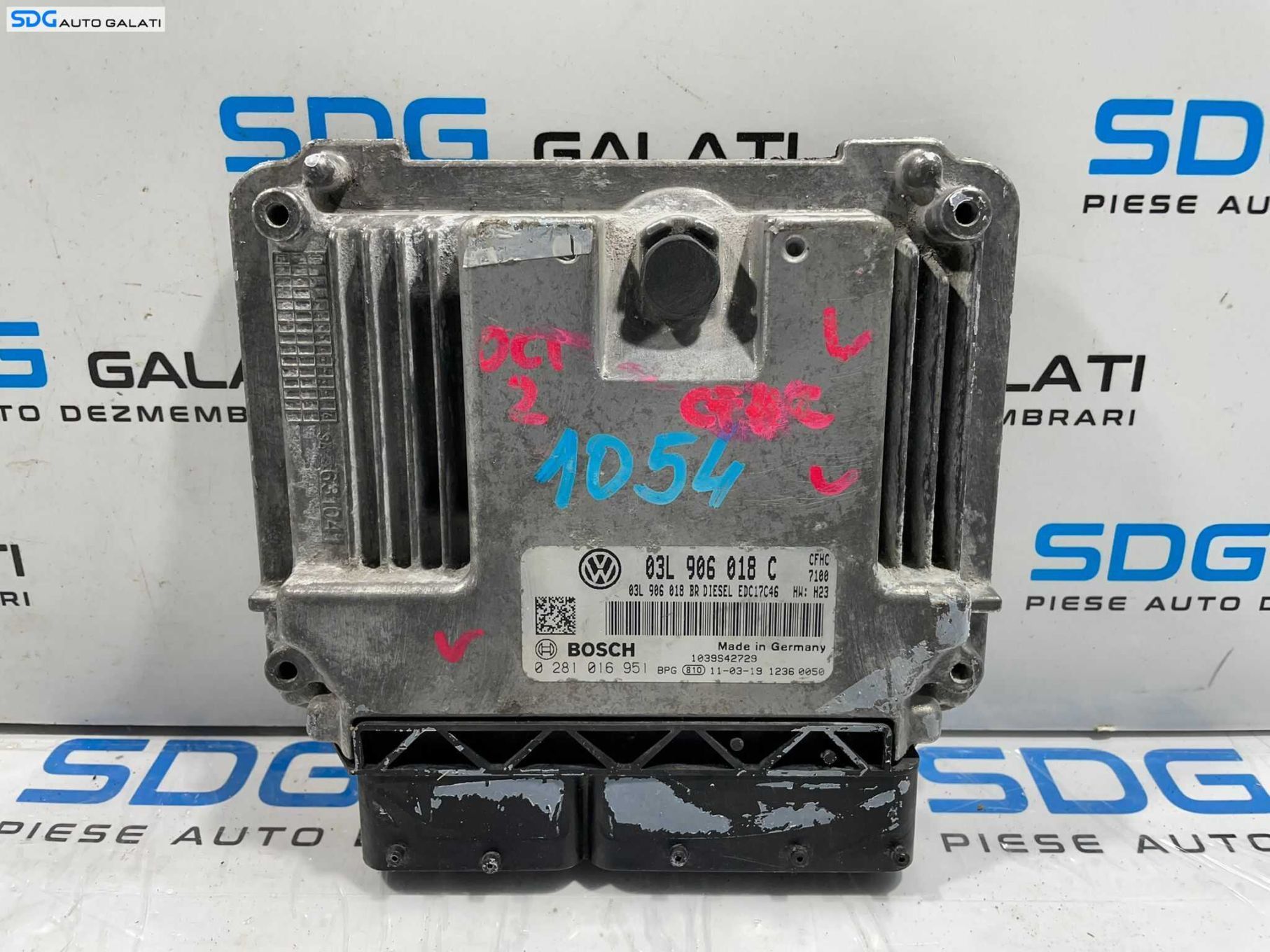 ECU Calculator Motor Bosch Skoda Volkswagen Audi Seat 2.0 CFH CFHC 2008 - 2013 Cod 03L906018C 0281016951 [L4469] [L4470]