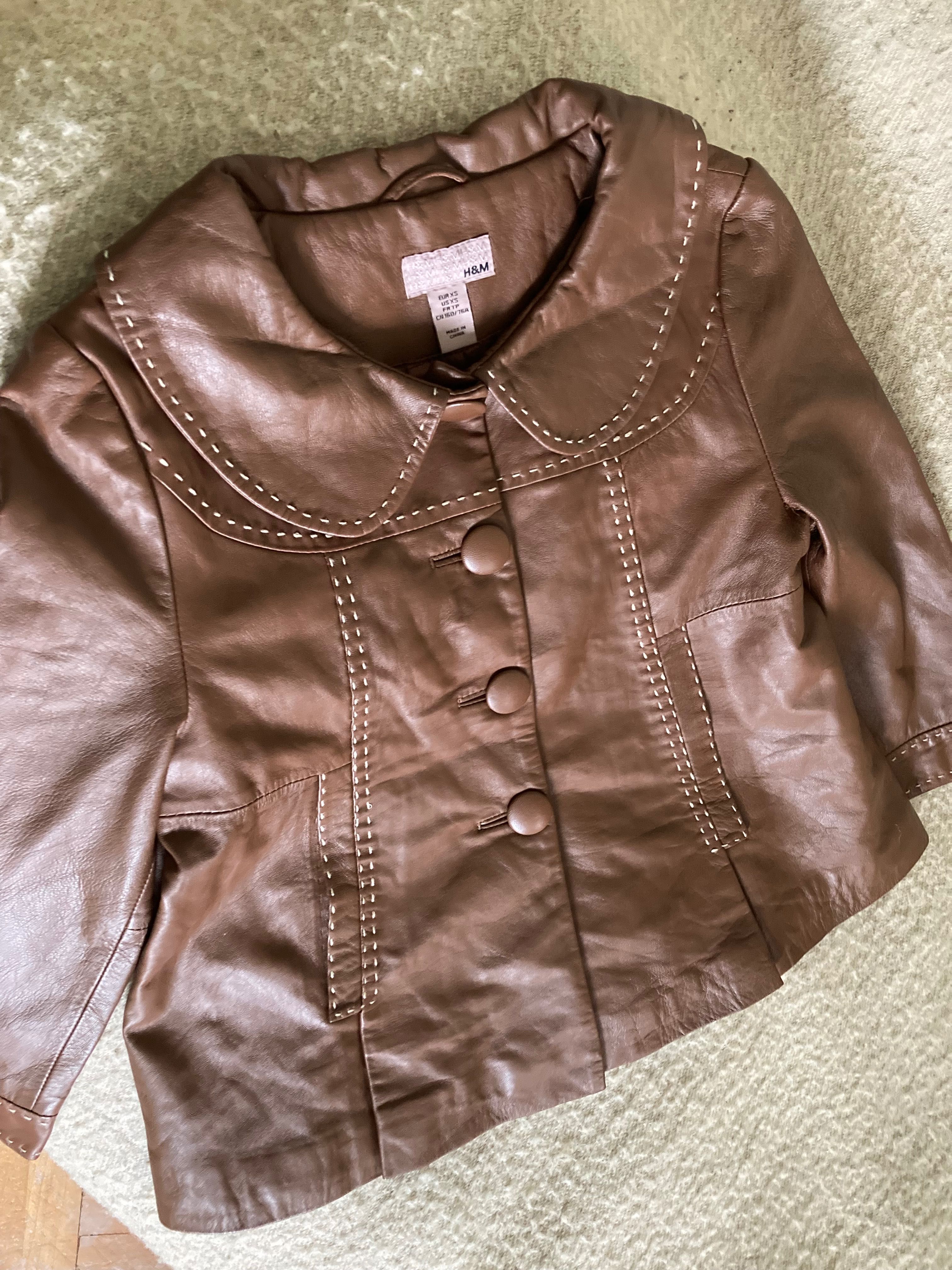 H&M-Дамско яке от естествена кожа
