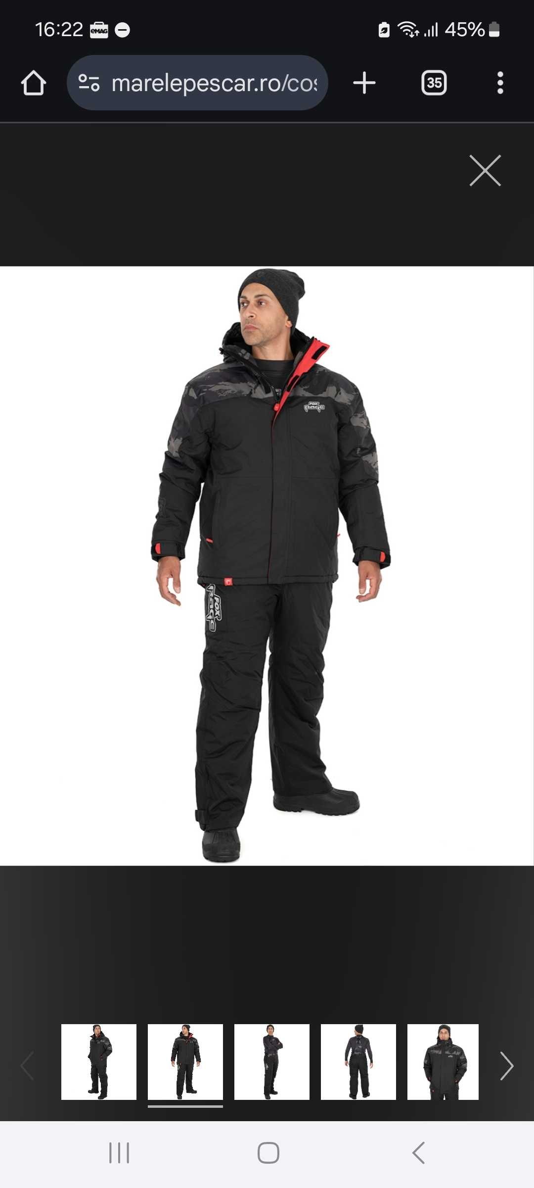 Costum Impermeabil Fox Rage Winter Suit