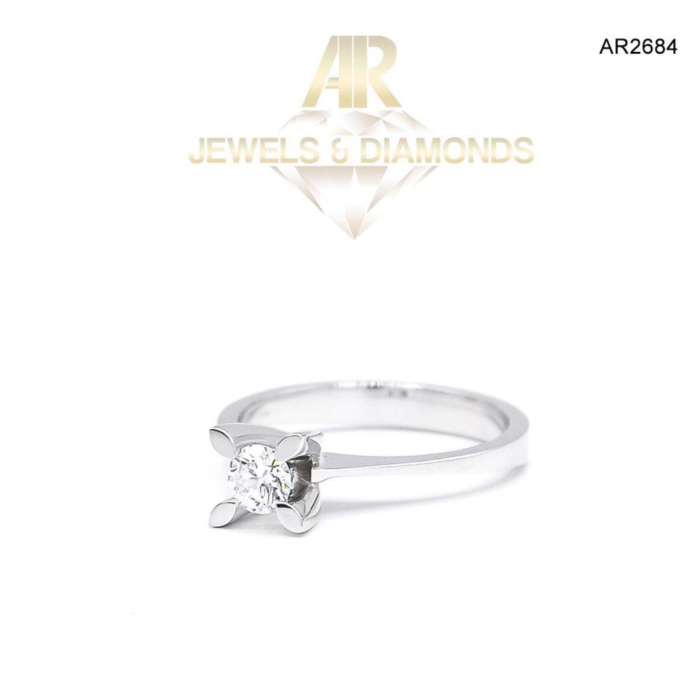 Inel Aur 18K cu DIAMANT central model ARJEWELS(AR2684)