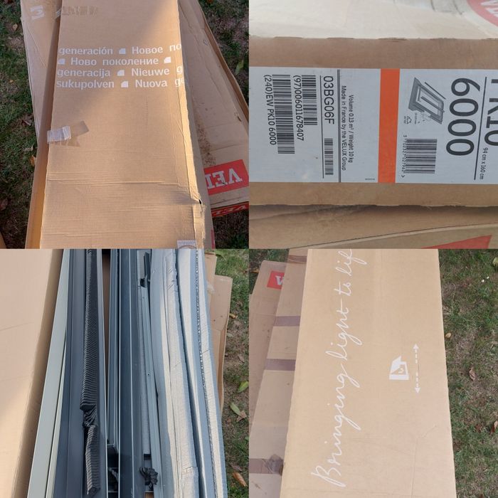 VELUX ferestre pentru mansarda NOI, rame, diferite piese