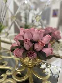Цветы роза розового цвета