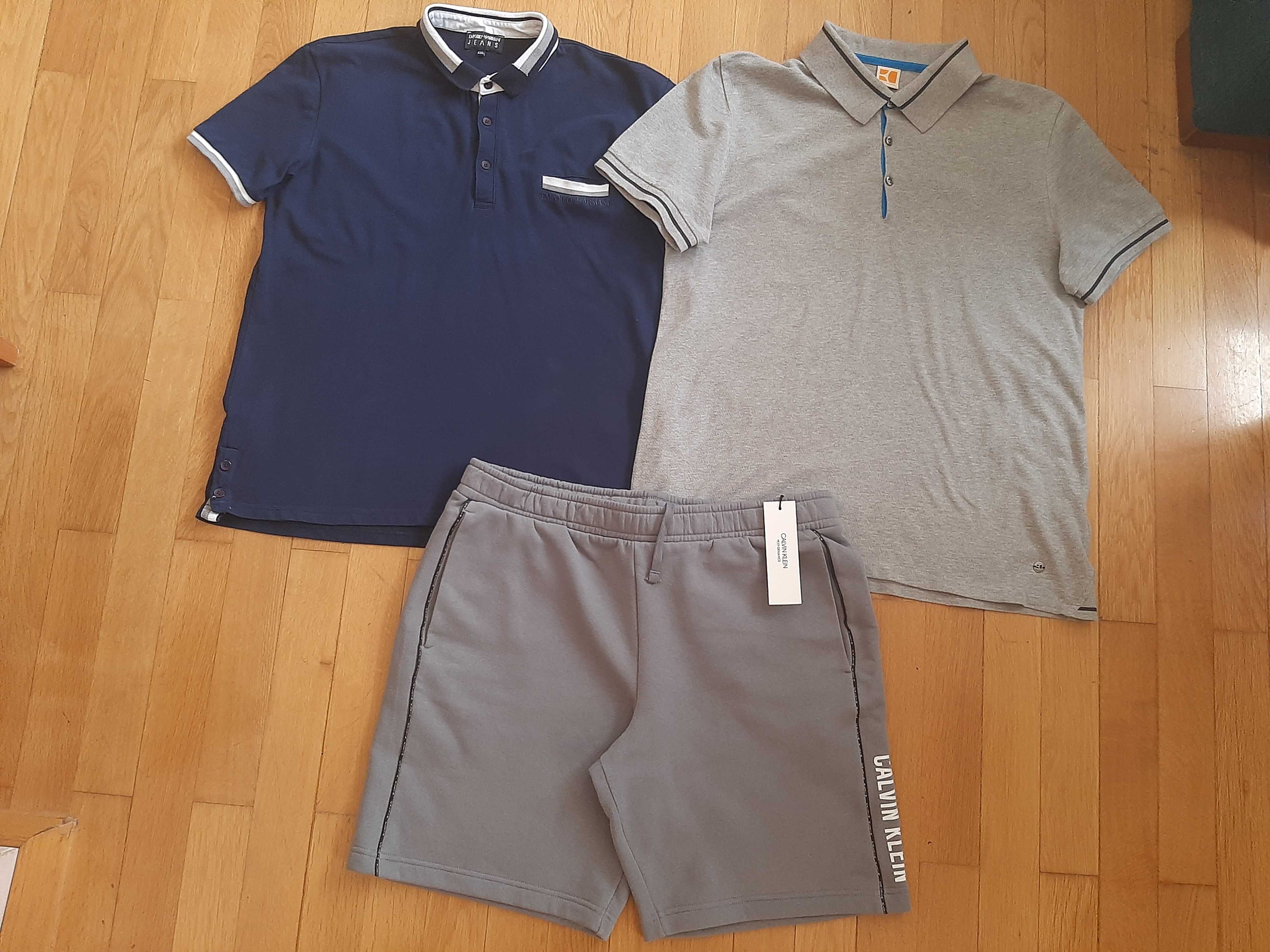 Мъжки блузи Emporio Armani,Boss orange и къс панталон Calvin Klein,XXL