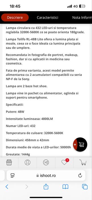 Ring light nou led