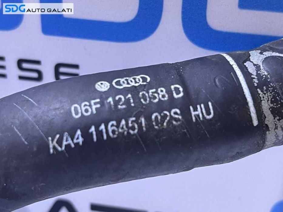 Teava Conducta Apa Audi A3 8P 2.0 TFSI BWA AXX BHZ BZC CDLA CDLC 2004 - 2013 Cod 06F121058D [B0014]