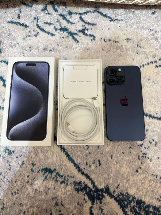 Iphone 15 pro max,256 Gb,Blue Titanium ideal holatda