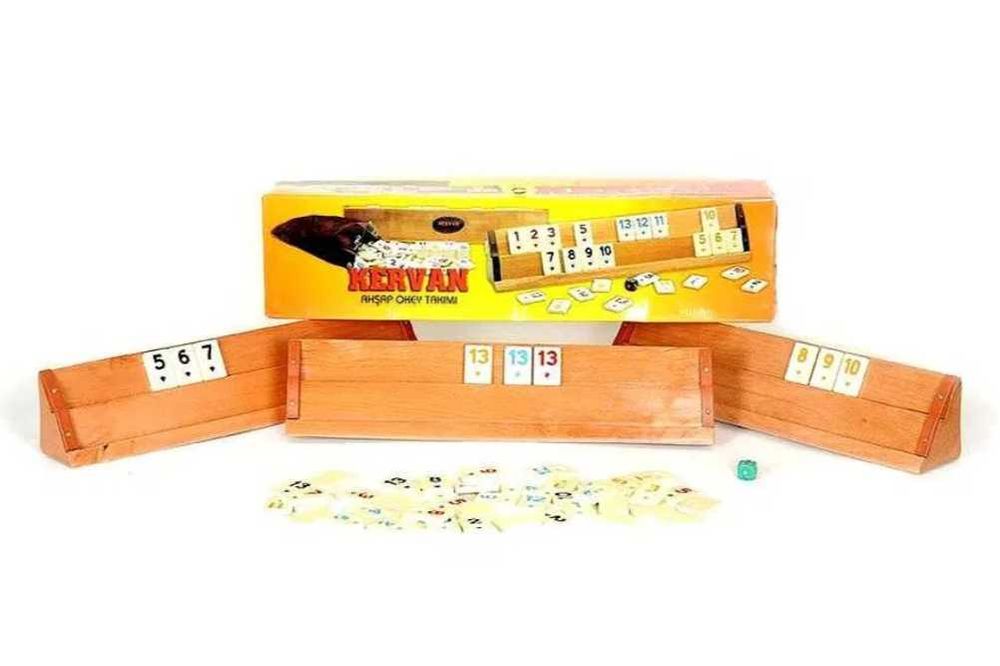Joc Remi din lemn masiv Kervan  Rummy