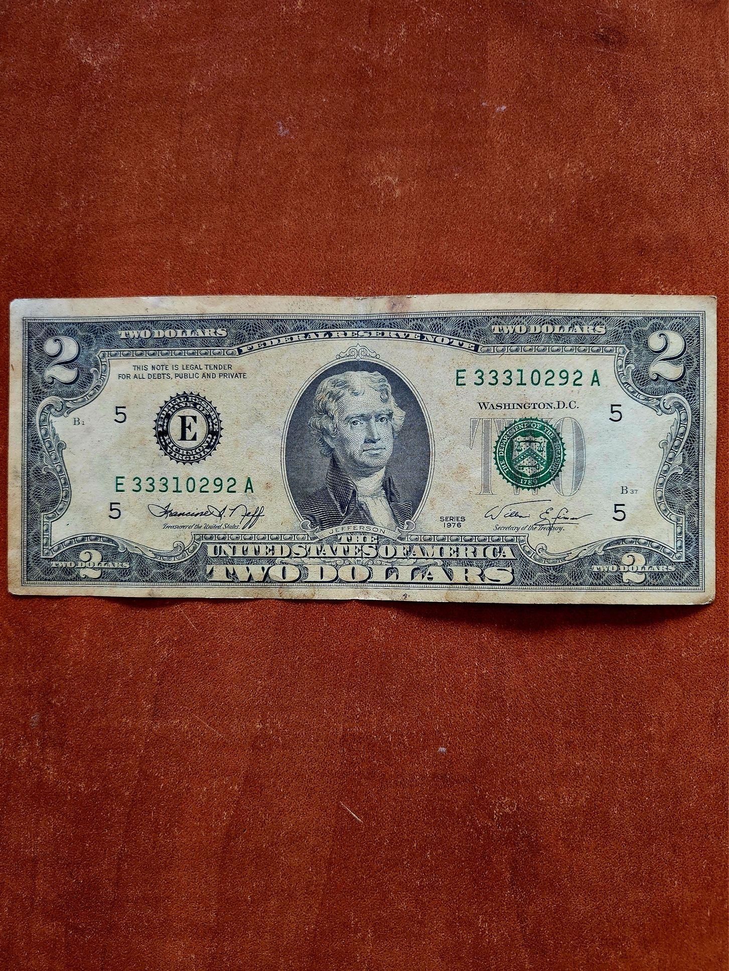 4×2 Dolari USA 1976 , Federal Reserve.