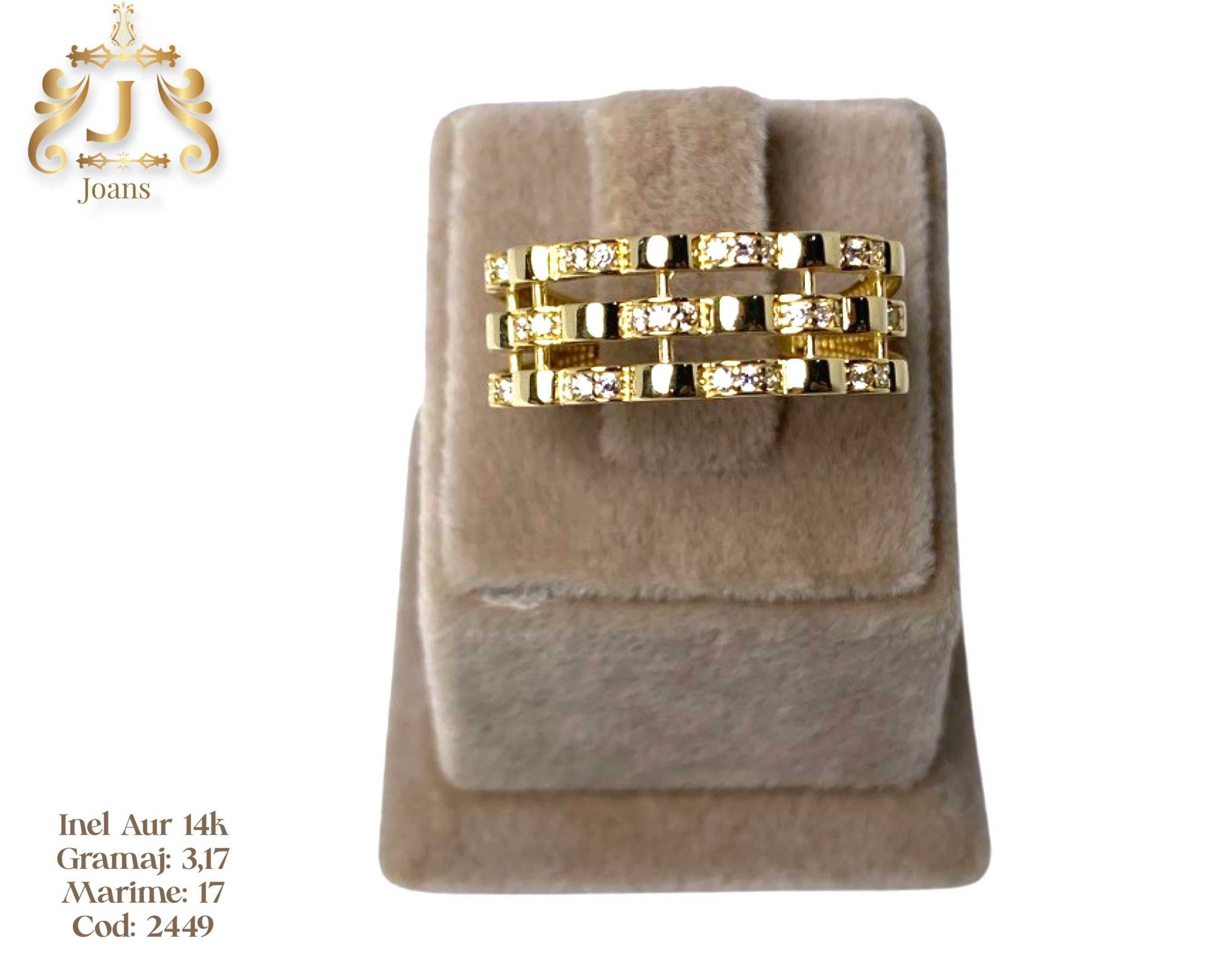 (2448) Inel Aur 14k, 3,17 grame FB Bijoux Euro Gold 320 lei gr