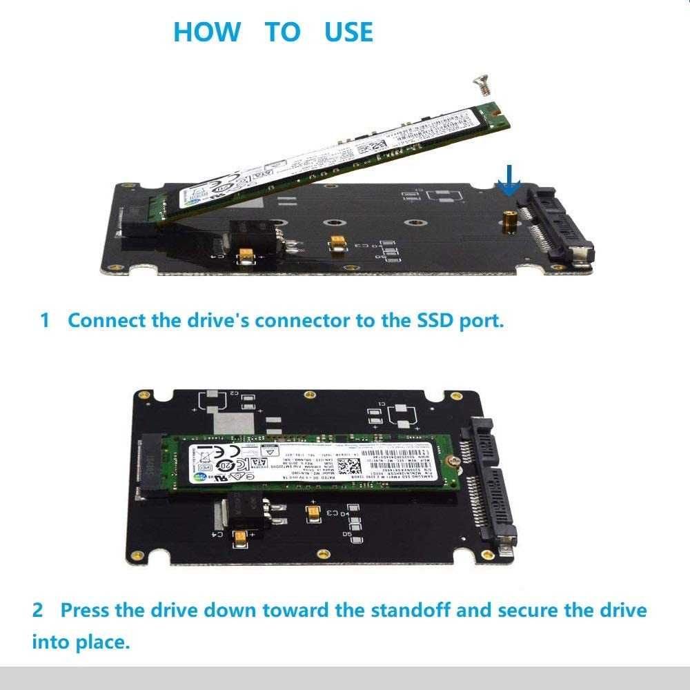 Convertor SSD M2 NGFF la SATA  2.5 de laptop