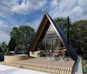 Vand cabane tip A frame