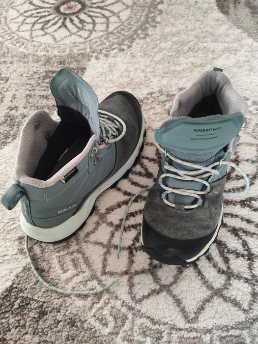 Bocanci Impermeabili Drumeţie la Munte MH500 Verde Damă mărimea 37