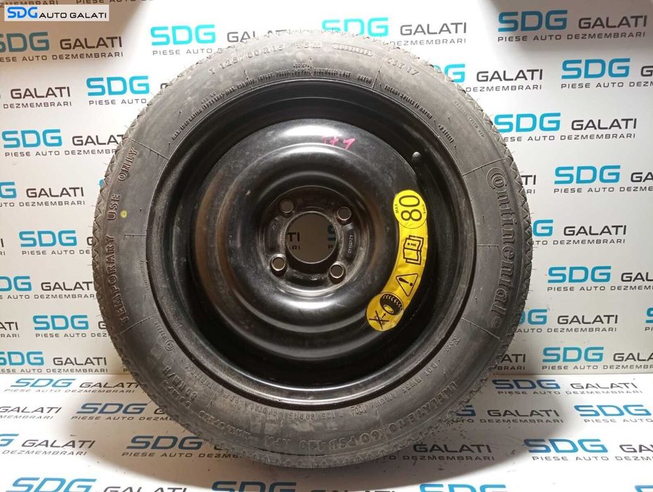 Roata Janta Tabla Rezerva Slim 4x108 4Jx15x40 T125 80 R15 Ford EcoSport 2014 - 2017 Cod 98AB-NB 2150836 [M7242]