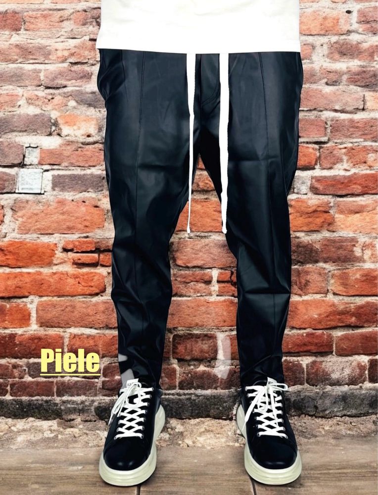 Pantaloni cu siret lung ,PIELE , calitate premium!