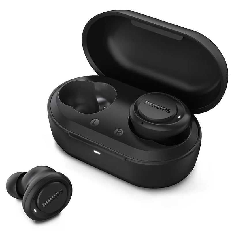 Безжични слушалки Philips - TAT1215BK/10, TWS, черни