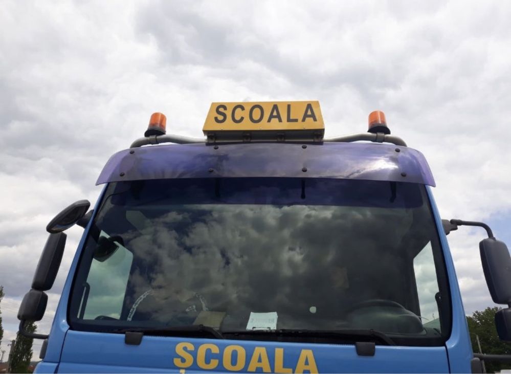 Caseta lampa pentru camion scoala de soferi, Logoprint