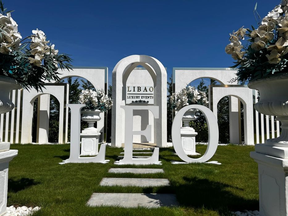 Litere volumetrice luminoase colorate botez, nunta, majorat, petrecere