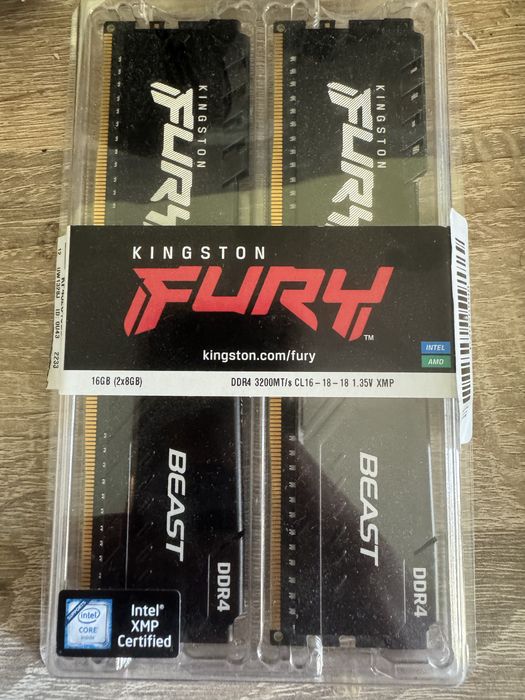 Kingston fury beast 2x8gb 3200MT/s