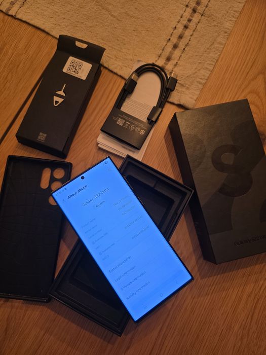 Samsung Galaxy S22 Ultra, Dual SIM, 256GB, 12GB RAM, 5G, Phantom Black