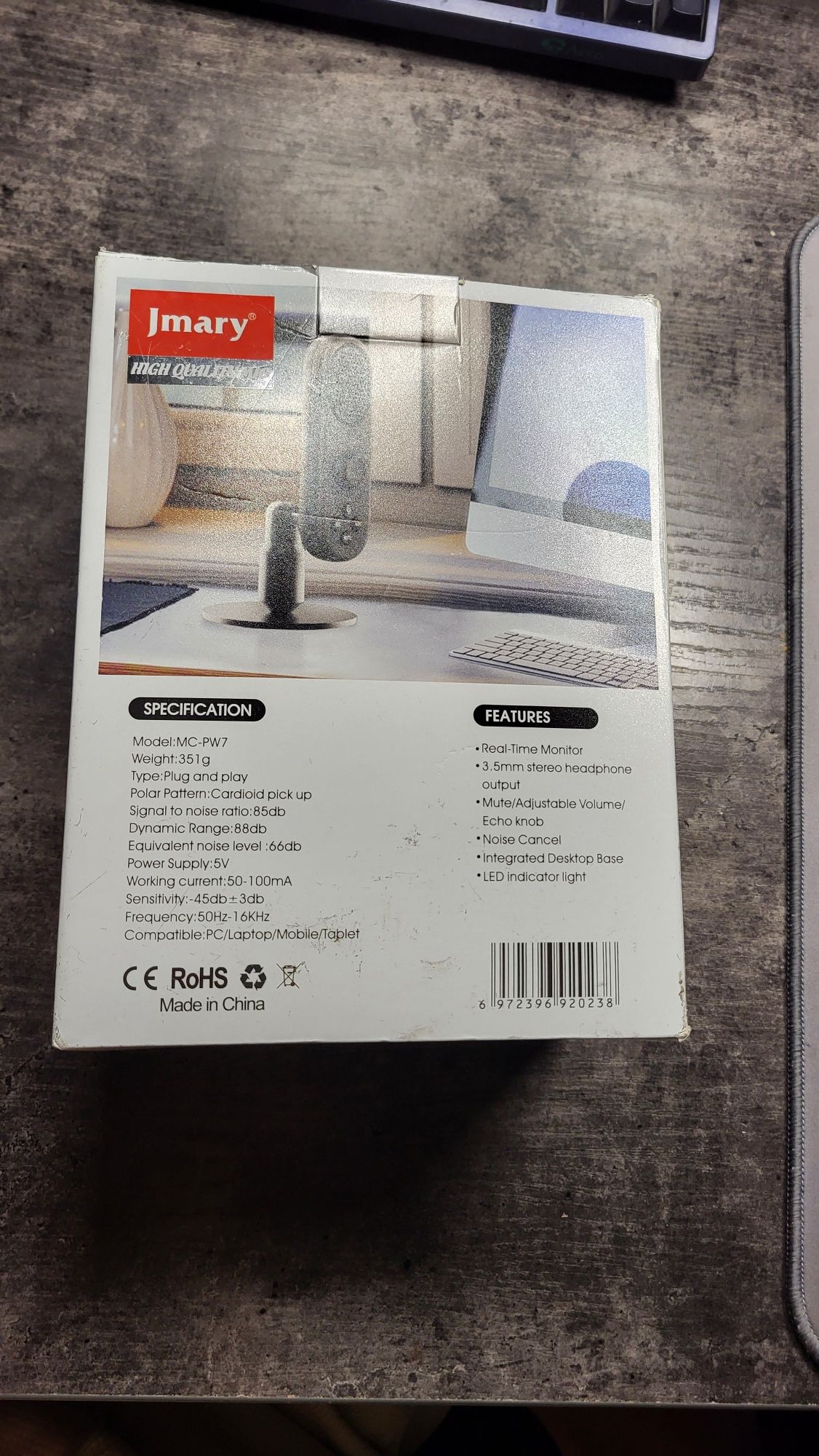 Микрофон usb jmary mc-pw7