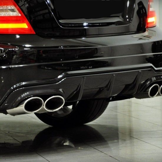 Дифузьор за задна броня за Мерцедес в204 фейс / Mercedes w204 Facelift