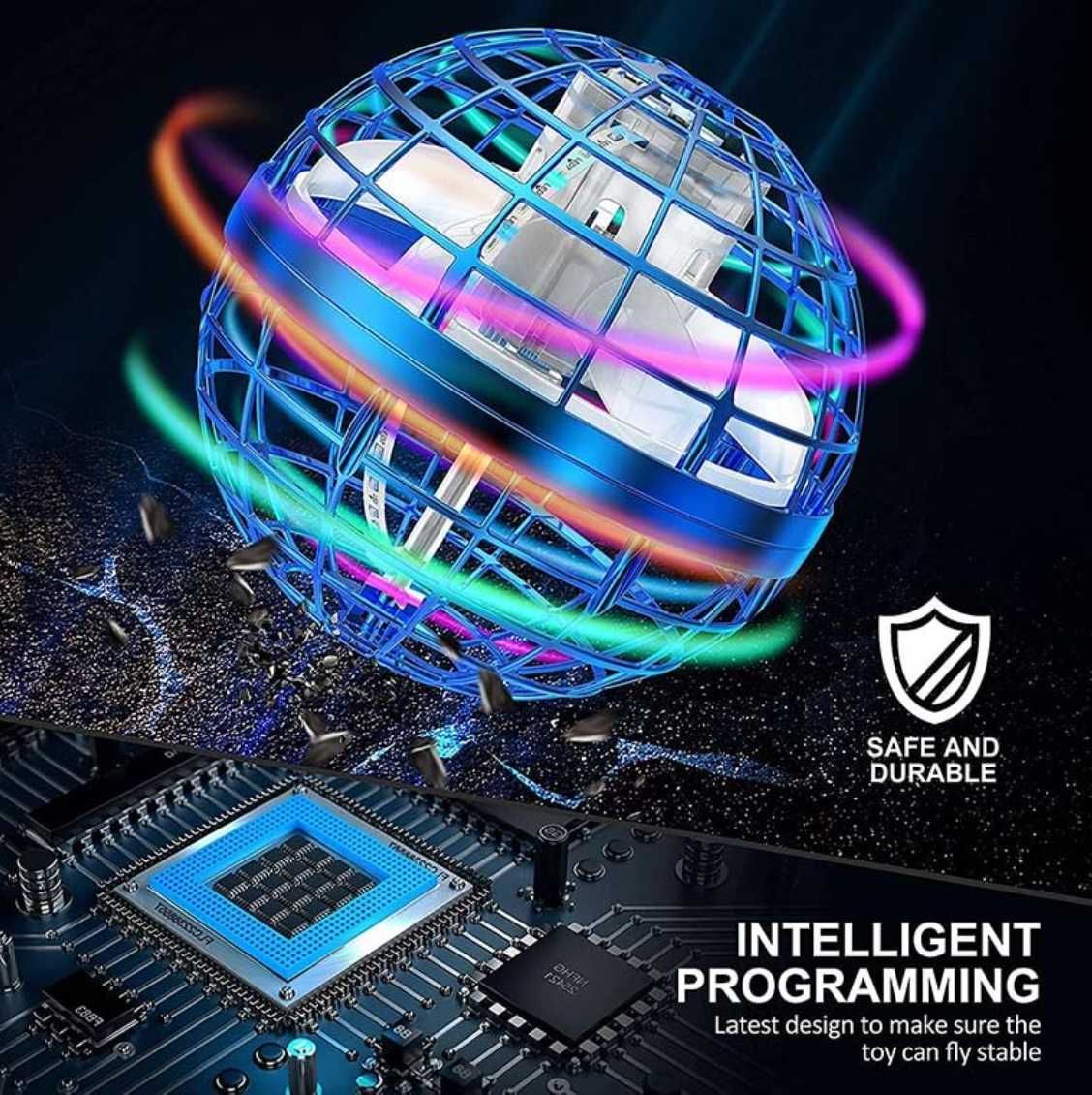 Летяща Топка - Бумеранг с радиоконтрол LED Дрон FLYNOVA PRO