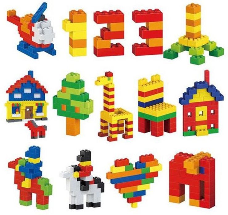 Set de construit cu 1000 de piese, tip LEGO, NOU
