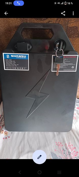 Baterie lithium-ion pentru scuter electric, 60v/12A, aproape nouă, puț