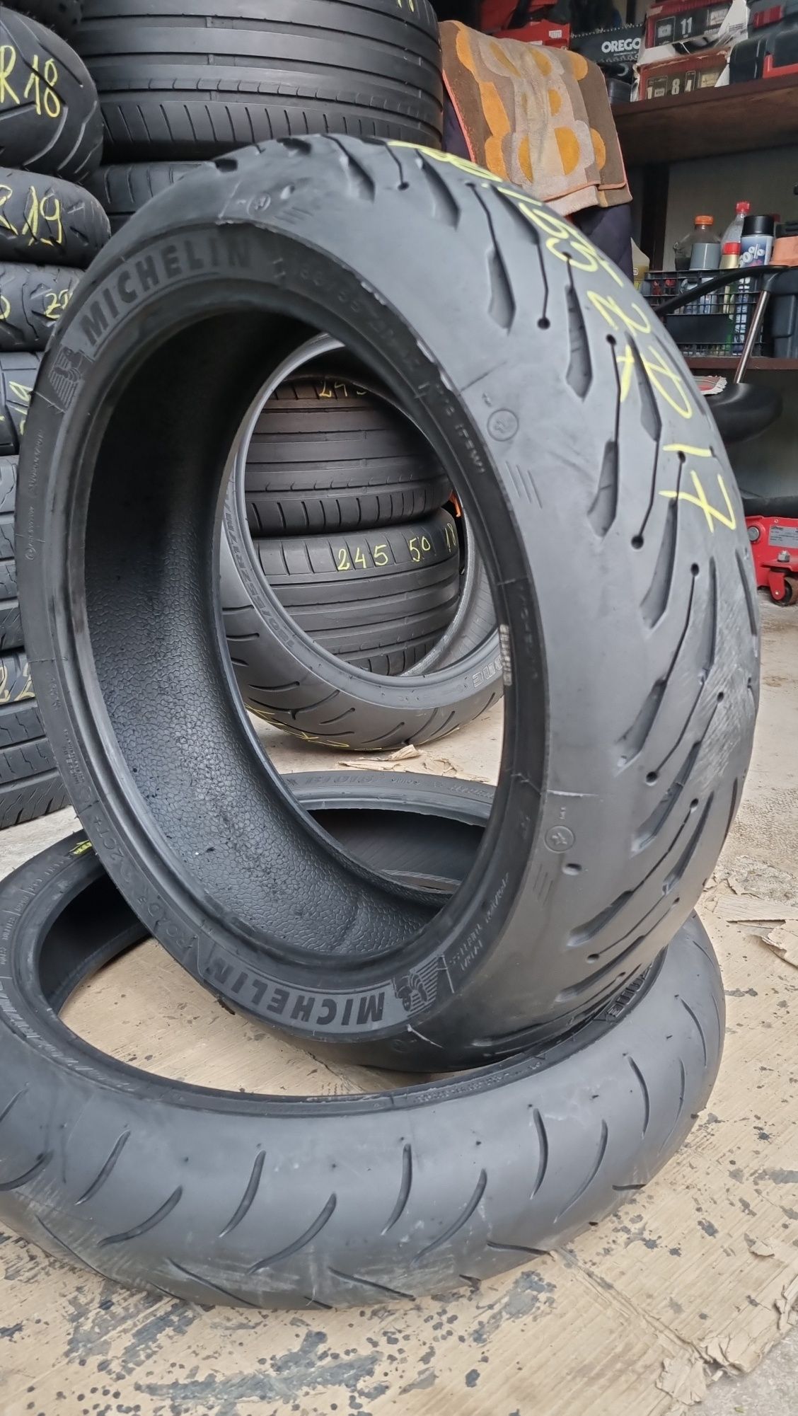 Anvelopa Moto Michelin Road5 180/55 ZR17 Impecabilă DOT 4719.