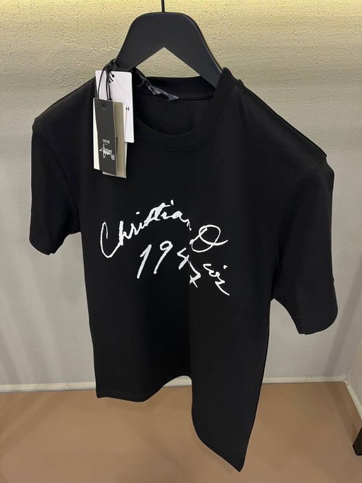 Tricou dior 1947 negru colectia noua premium